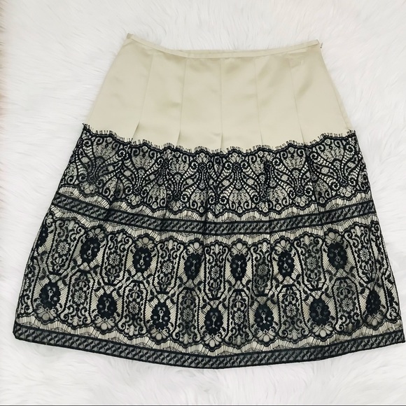 Ann Taylor Dresses & Skirts - Ann Taylor Satin Lace Skirt